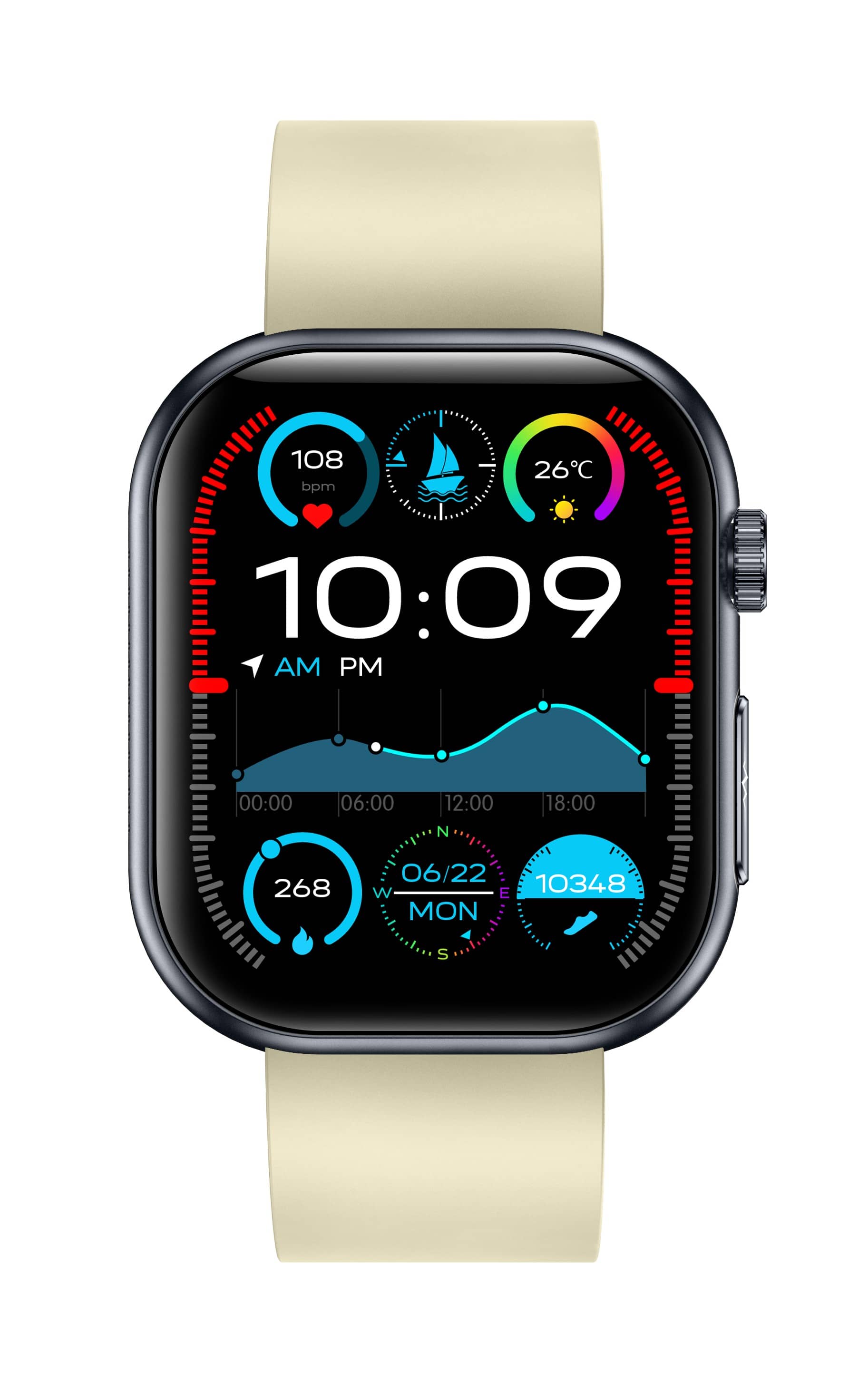 Blood Sugar Monitoring Smart Watch With Blood Pressure ECG/EKG Heart Rate Health Fitness Tracker 2025