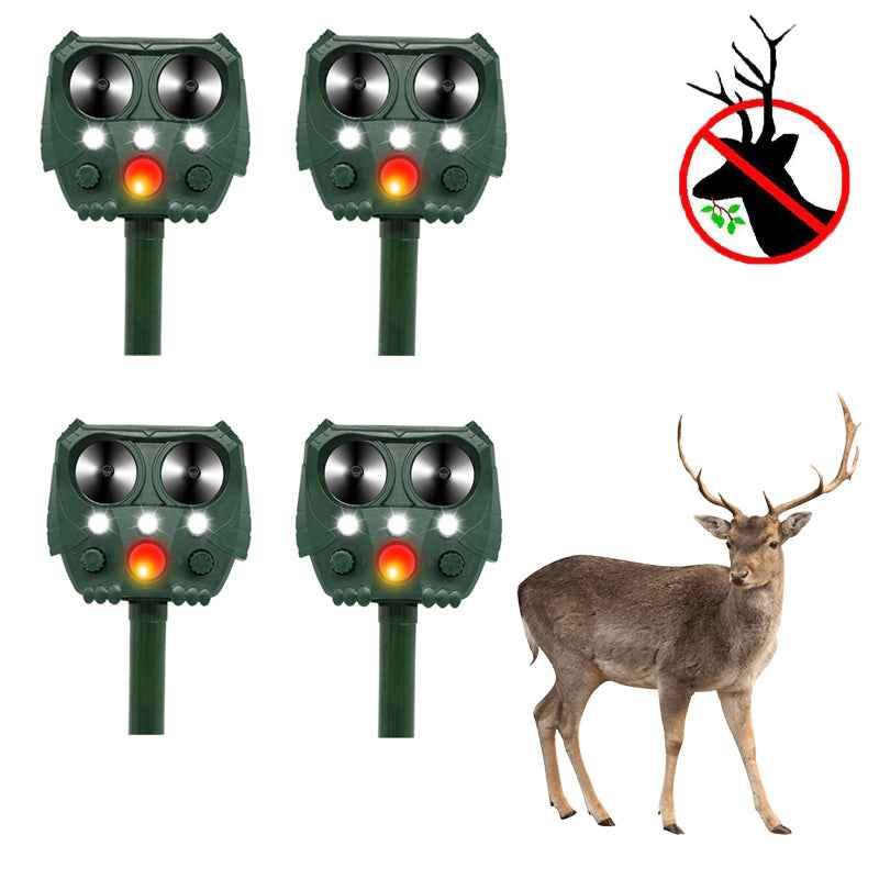 Solar-Powered Ultrasonic Deer Repeller - Protect Your Garden Naturally