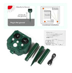 Solar-Powered Ultrasonic Deer Repeller - Protect Your Garden Naturally